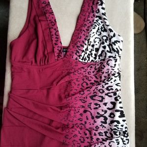 NWOT Nikibiki ruched cocktail mini dress Large